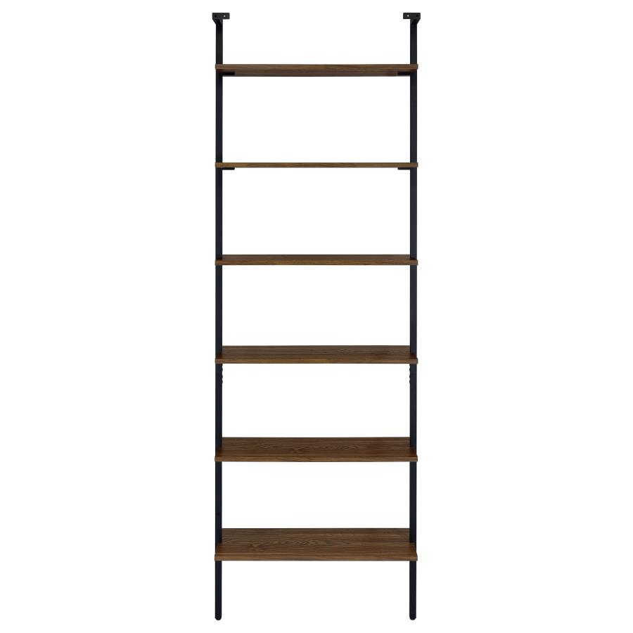 (image for) Owens 96-inch 6-shelf Wall Bookshelf Walnut