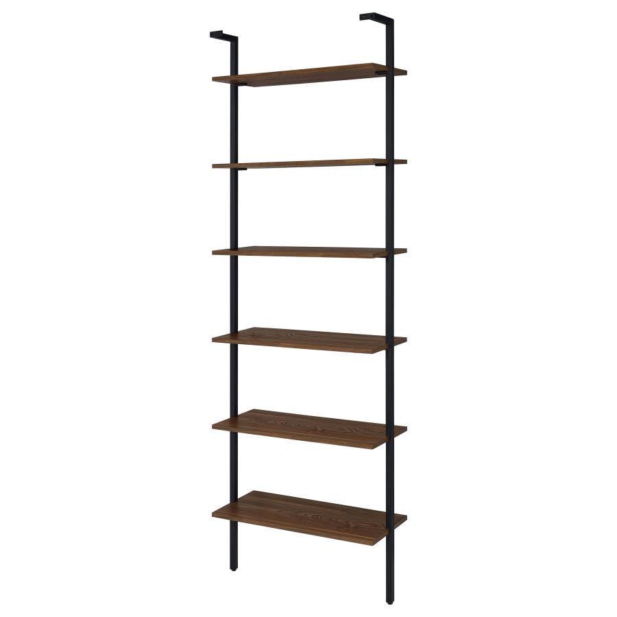 (image for) Owens 96-inch 6-shelf Wall Bookshelf Walnut