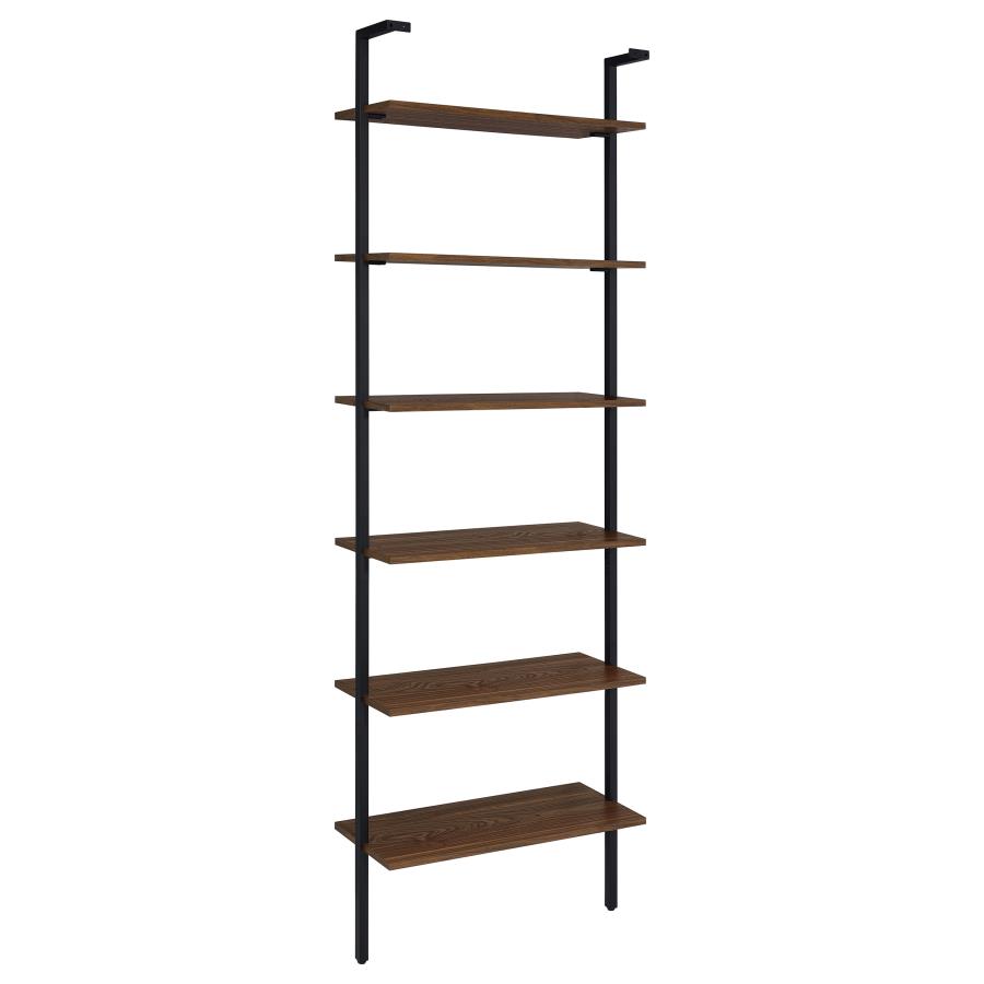 (image for) Owens 3-piece 96-inch Wall Mounted Bookshelf Set Walnut