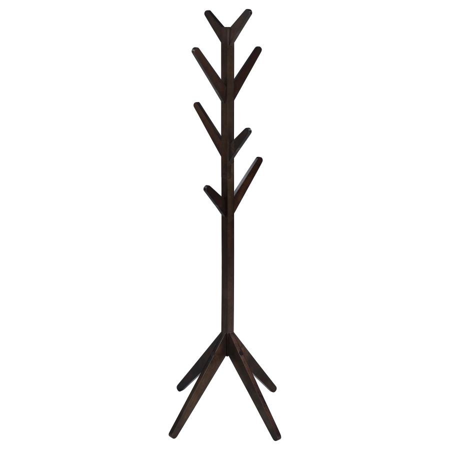 (image for) Margaret Solid Wood Coat Rack Clothing Hanger Cappuccino