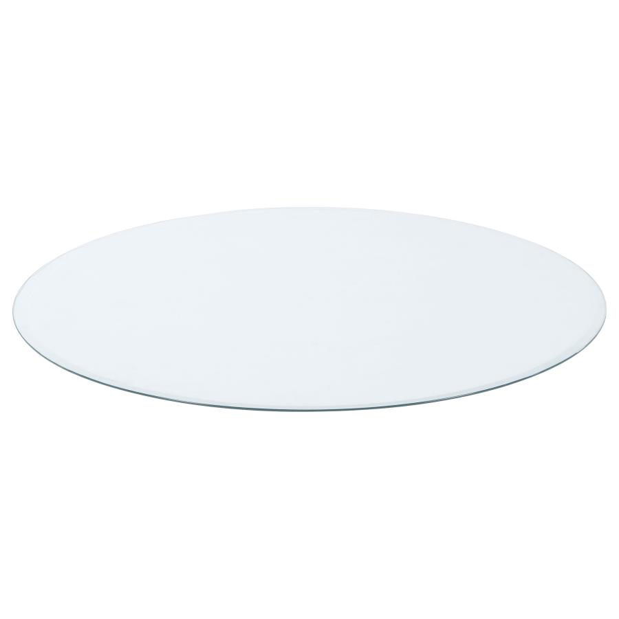 (image for) 42-inch 6mm Round Clear Tempered Glass Top - Click Image to Close