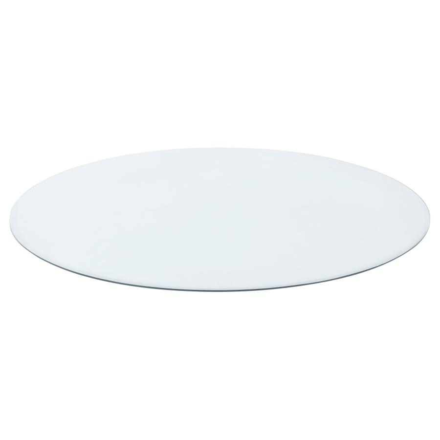 (image for) 54-inch 8mm Round Clear Tempered Glass Top - Click Image to Close