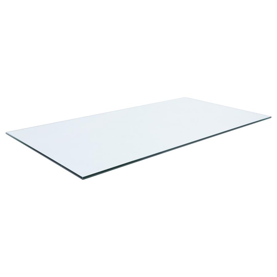 (image for) 48x24-inch 10mm Rectangular Clear Tempered Glass Top - Click Image to Close