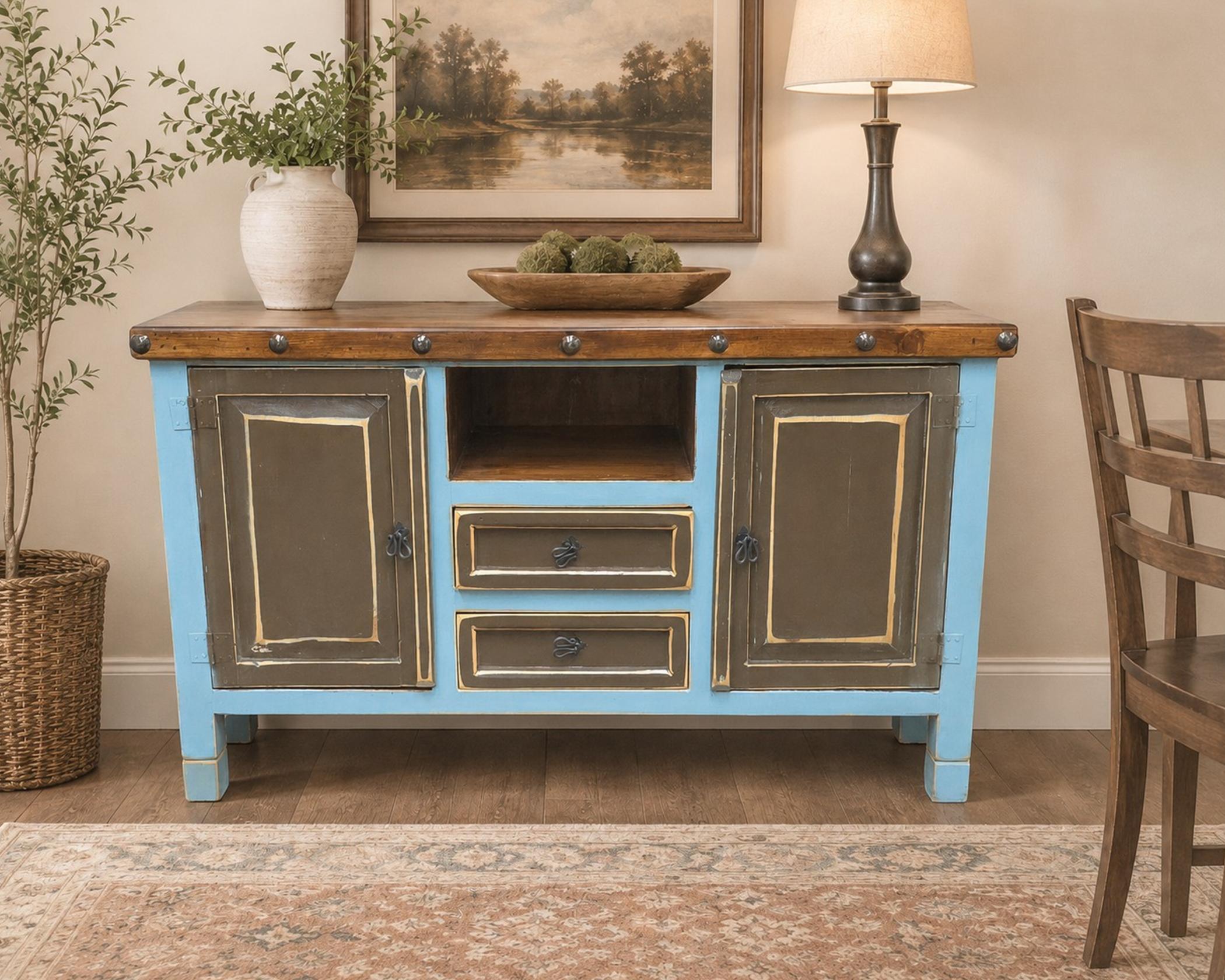 (image for) Veria Walnut Lt. Blue (1 in Stock)