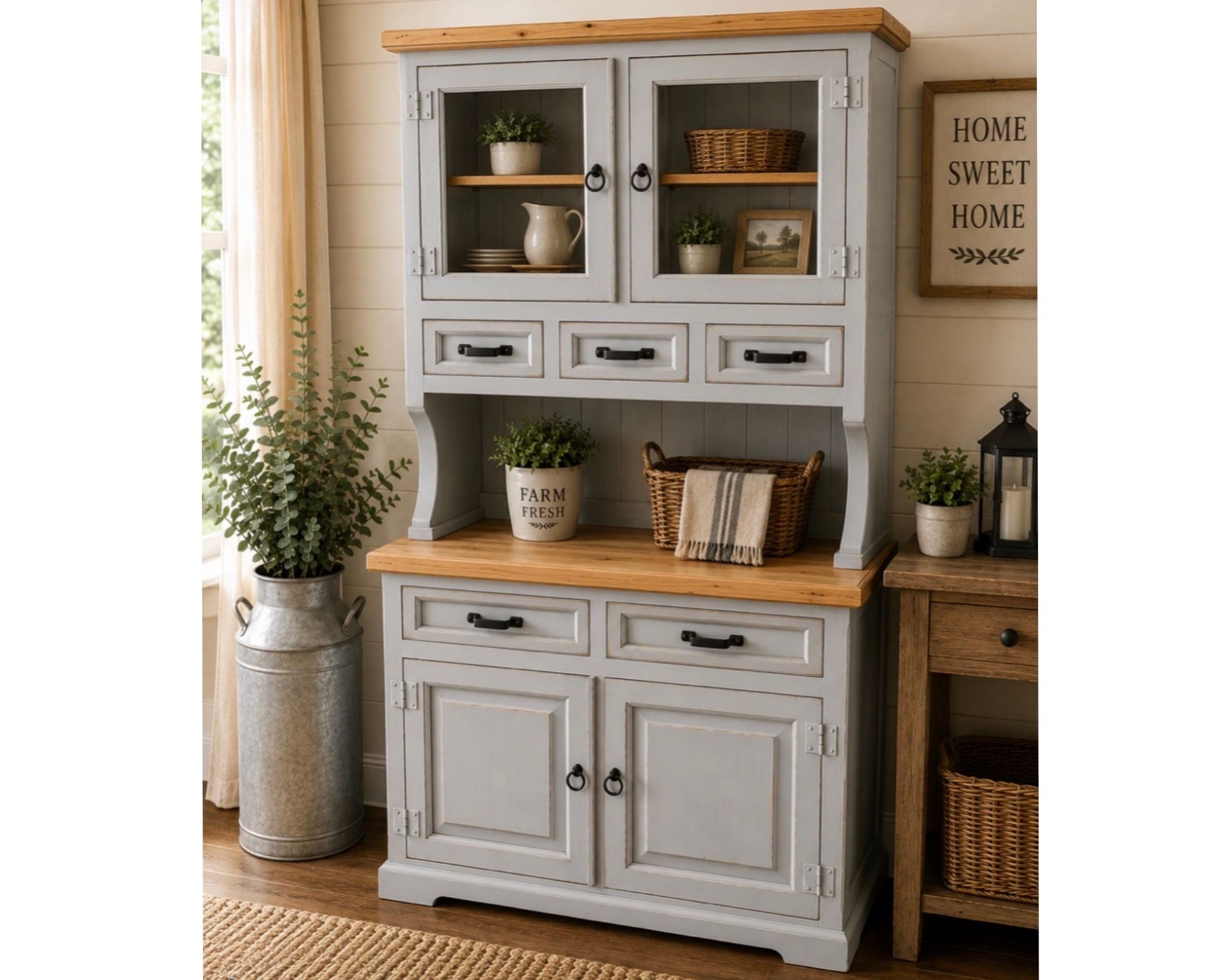 (image for) Las Cruces Hutch Gray (1 in Stock)